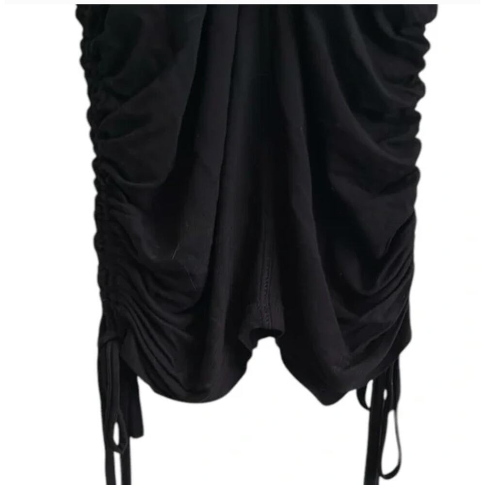 ALLSAINTS | Ola Dress Sleeveless Pullover MIDI Bodycon Side Ties Dress Black - Picture 4 of 8
